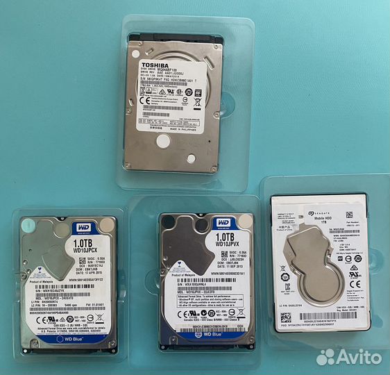 Жёсткий диск HDD 2.5 на 1Tb, 750GB, 500Gb