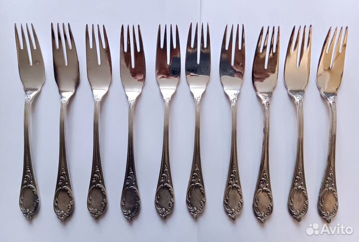 Вилки рыбные мельхиор новые с хранения СССР