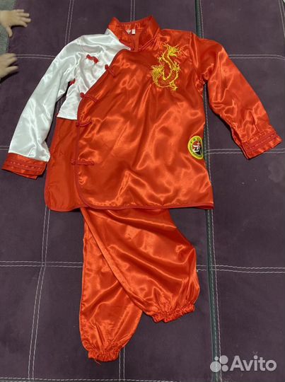 Карнавальный Костюм кимано красный р. 140