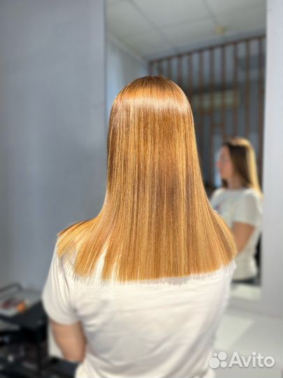 Кератиновое выпрямление волос Прикорневой объём