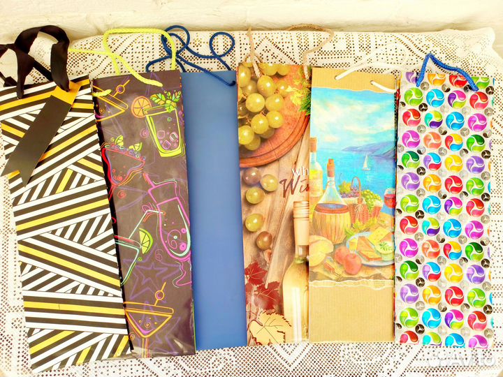 Пакеты подарочные узкие 20 шт