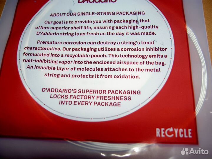 Струна 4я D'addario j2704