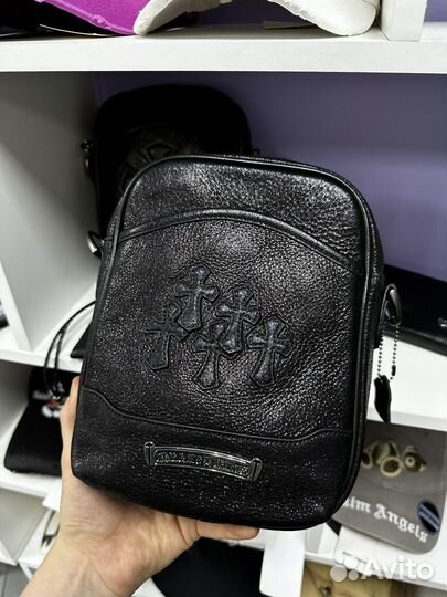 Сумка chrome hearts натуральная кожа