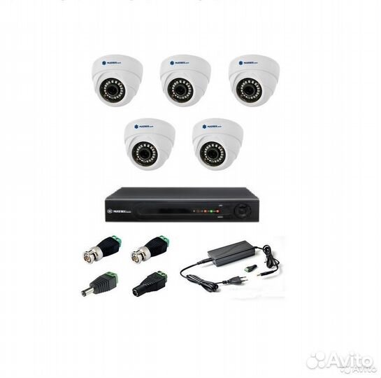 Комплект видеонаблюдения на 5 камер Full HD