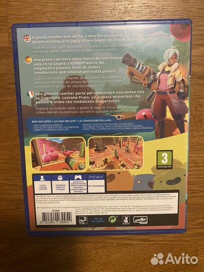 Диск Slime Rancher для приставки ps4