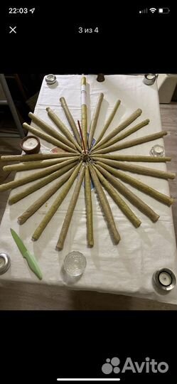 Свечи лепные с травами и заговоренные. Комплект