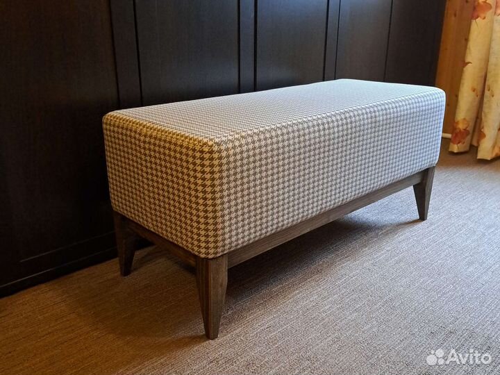 Банкетка в прихожую 100*40*45 гусиная лапка