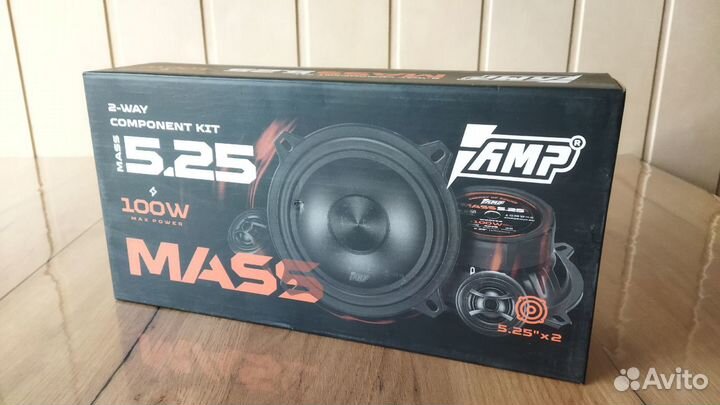 Автомобильные колонки AMP mass 5.25 13см