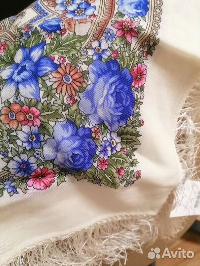 Павловопосадский платок шерсть