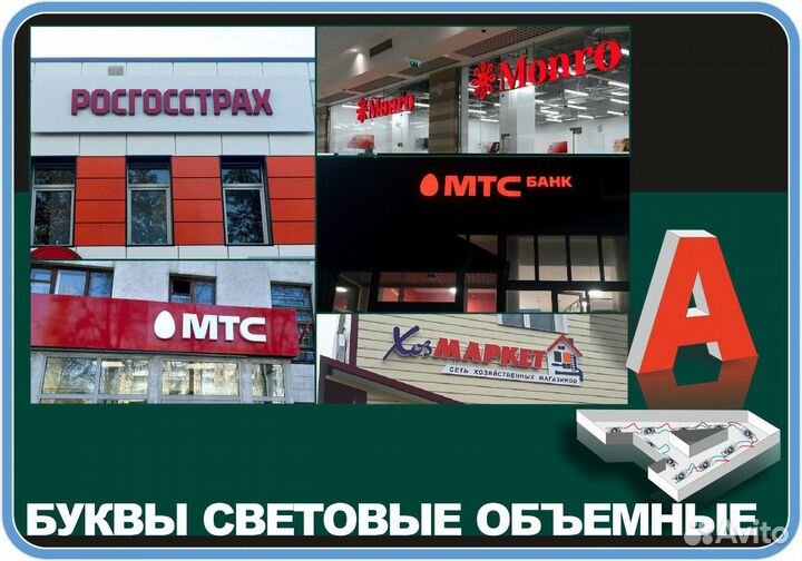 Объемные световые буквы