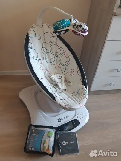 Электронные качели 4 moms MamaRoo 4 и вкладыш 0+