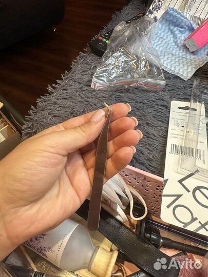 Пинцет для ресниц Le mat