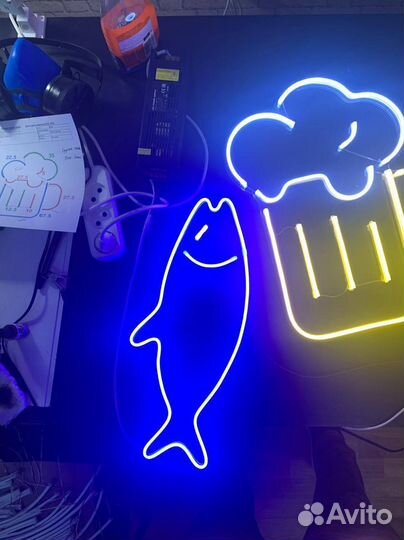 Неоновые вывески под заказ, неоновая реклама