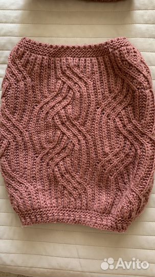 Шапка и снуд zara для девочки весна-осень