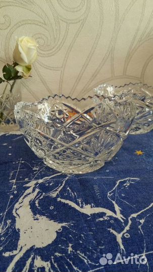 Салатница хрустальная времен СССР
