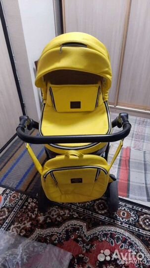 Коляска 2 в 1 эко кожа