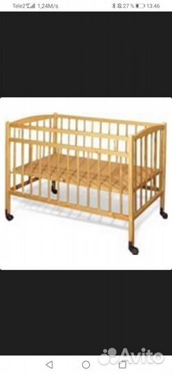 Детская кроватка с матрасом