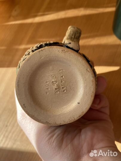 Керамическая пивная кружка с крышкой