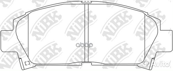 Колодки тормозные дисковые toyota avensis 1.8 2