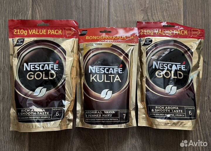 Кофе Nescafe kulta (культа) из Финляндии