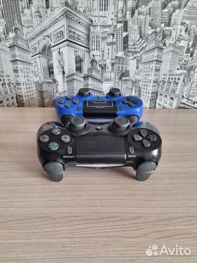 Sony PS4 Slim 500gb + 2 геймпада + 9 игр