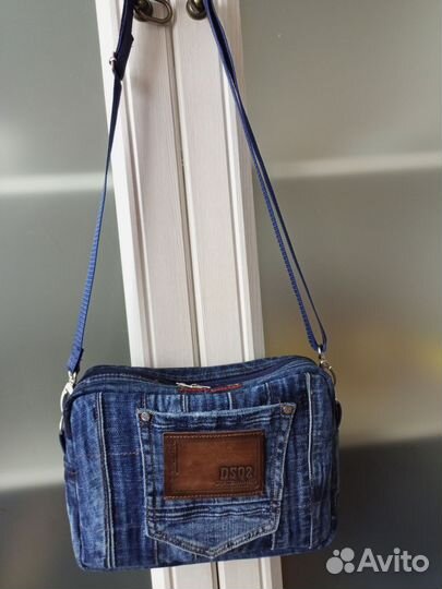 Сумочка джинсовая,Кросс-боди