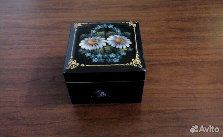 Шкатулка-ларец деревяная,живопись/ссср