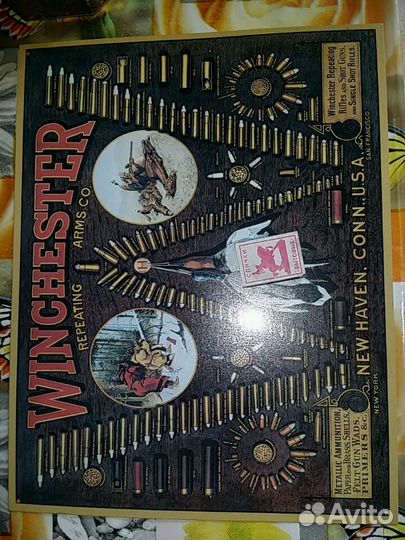 Реклама Винчестера из США жестянная