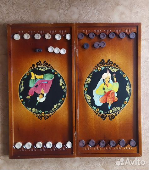 Нарды большие, ручной работы