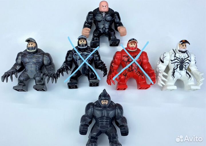 Неофициальные Лего Минифигурки Супергероев