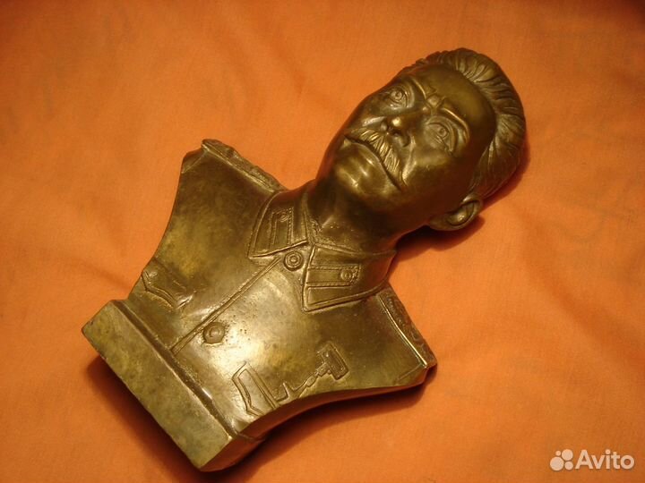 Бюст Сталин 1950 год СССР Бронза Редкий 17см