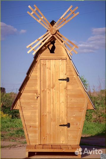Дачный туалет деревянный GAR205