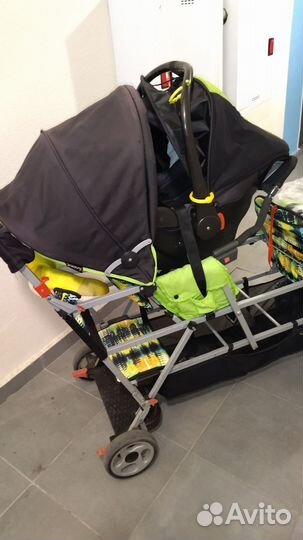 Коляска для троих погодок Joovi BIG caboose
