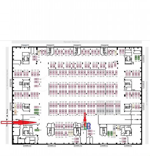 Машиноместо, 14 м²