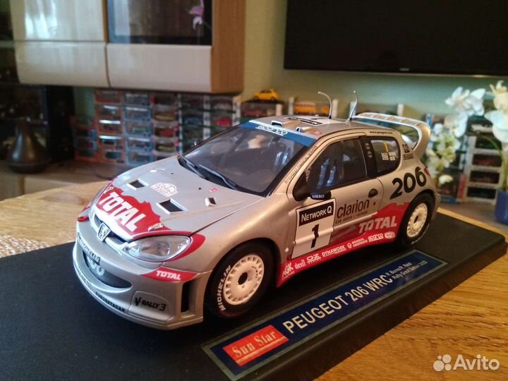 Пежо 206 Ралли,1:18,San Star