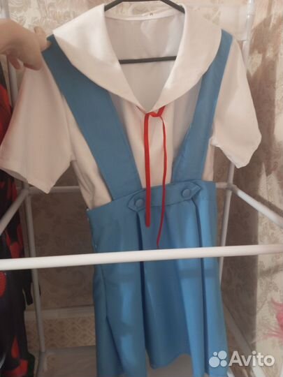 Костюм евангелион косплей аянами рей аска ленгли