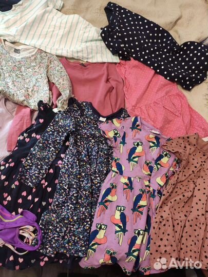 Вещи на девочку 110-116 рост пакетом