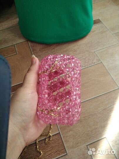 Сумочки сердечки из бусин