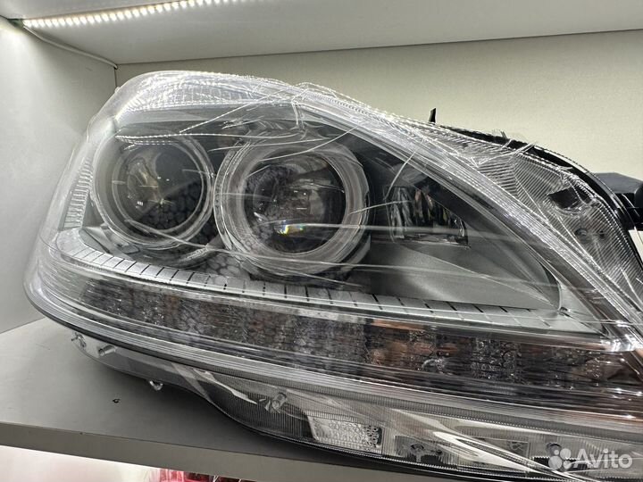 Mercedes benz w221 фары рестайлинг для дореста
