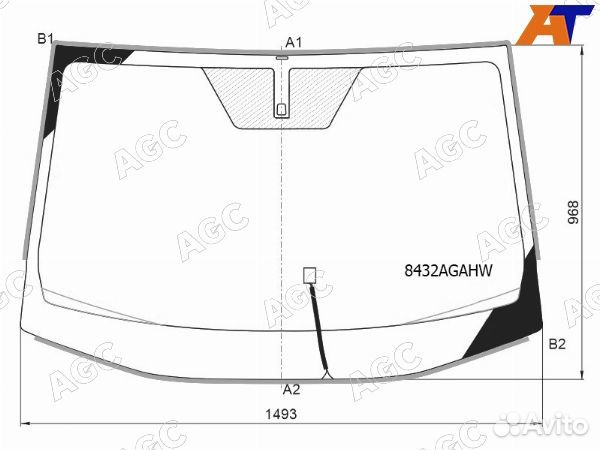 Стекло лобовое toyota RAV4