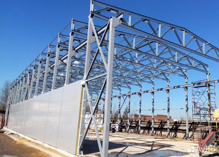 Металлоконструкции, сэндвич - панели. Завод