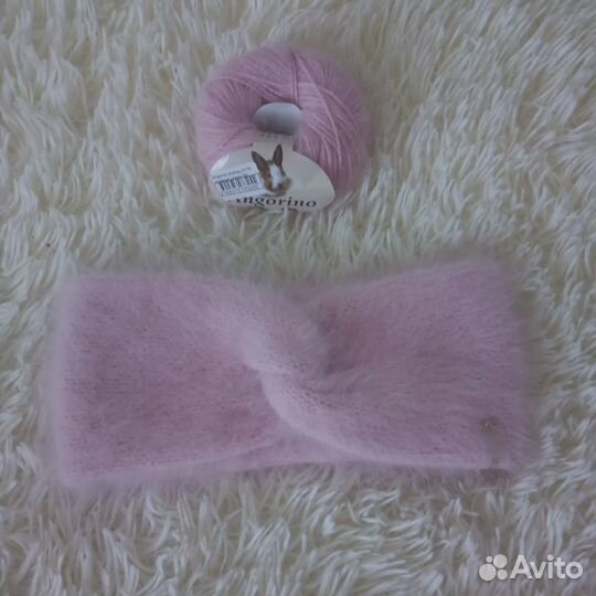 Повязка на голову из ангоры