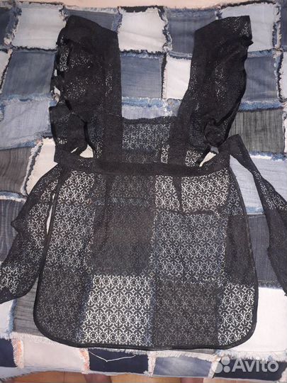 Школьный фартук черный