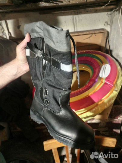 Сапоги комбинированные зимние