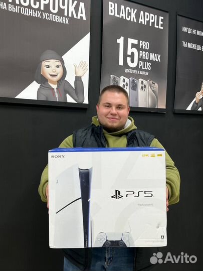 Sony playstation 5 Slim 1tb с дисководом