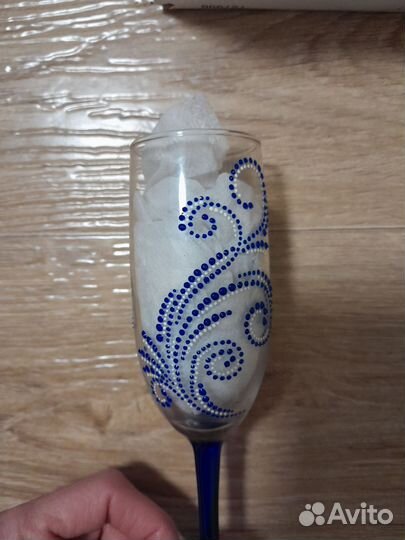 Фужеры для шампанского 4штуки