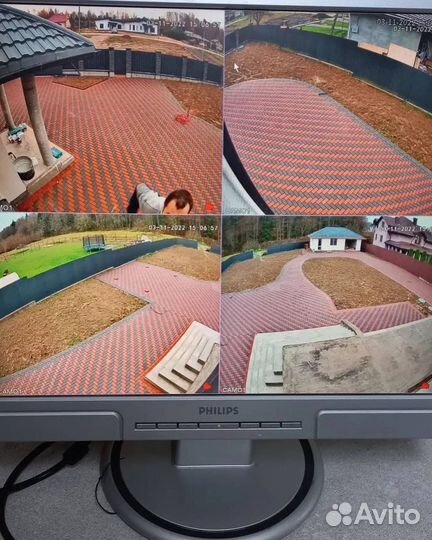 Комплект видеонаблюдения 4 камеры (дом)