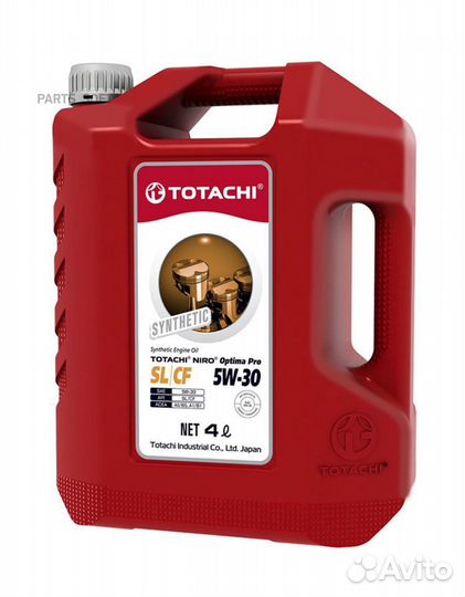 Totachi 1C804 5W-30 niro Optima PRO SL/CF 4л (плас