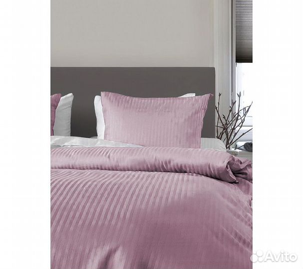 Постельное белье GoodNight Страйп-сатин дуэт (с на