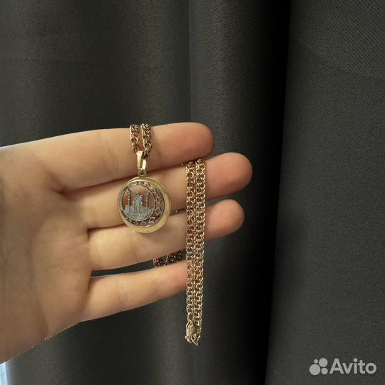 Цепь позолоченная